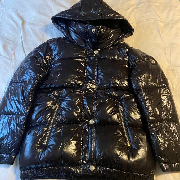 BNWT MICHAEL KORS Faux Fur Trim Quilted Nylon Puffer Jacket - Picture 4 of 8